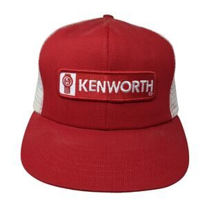 Vintage Kentworth Snapback Mesh Back Trucker Hat Made USA OSFA Embroidered Logo